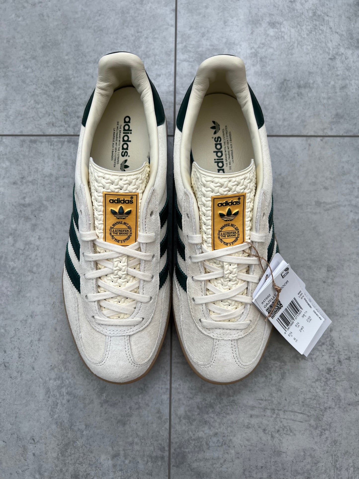 Adidas Gazelle Indoor ‘Cream White Collegiate Green Gum’